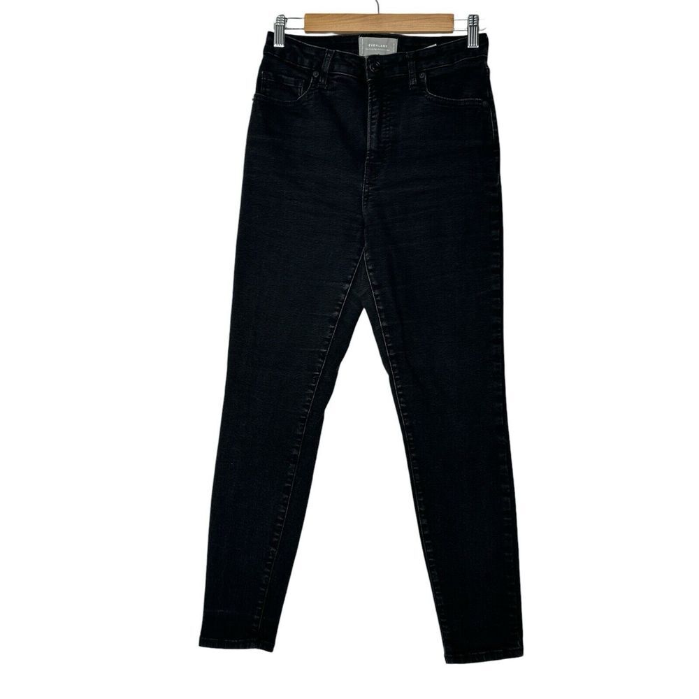 Everlane Jeans Women 29 Black Pants The Curvy High‎ Rise Skinny Stretch